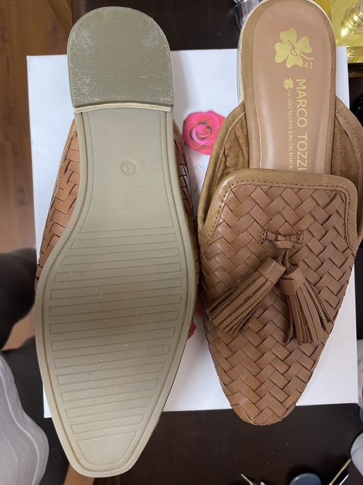 Сабо женские кожаные