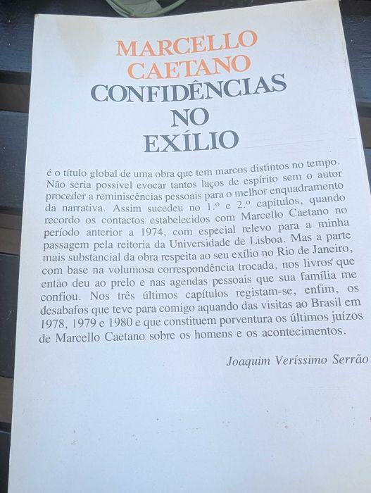 Marcello Caetano: Confidências no Exílio - Joaquim Veríssimo Serrão