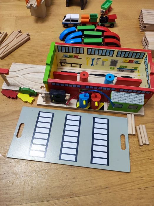 Klock kolejowei drewniane IKEA