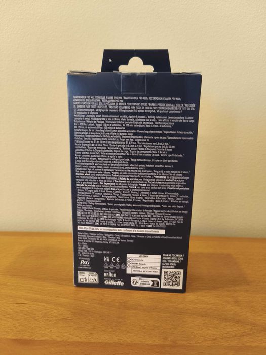 Aparador Barba Pro Max com 3 Pentes Gillette NOVO SELADO