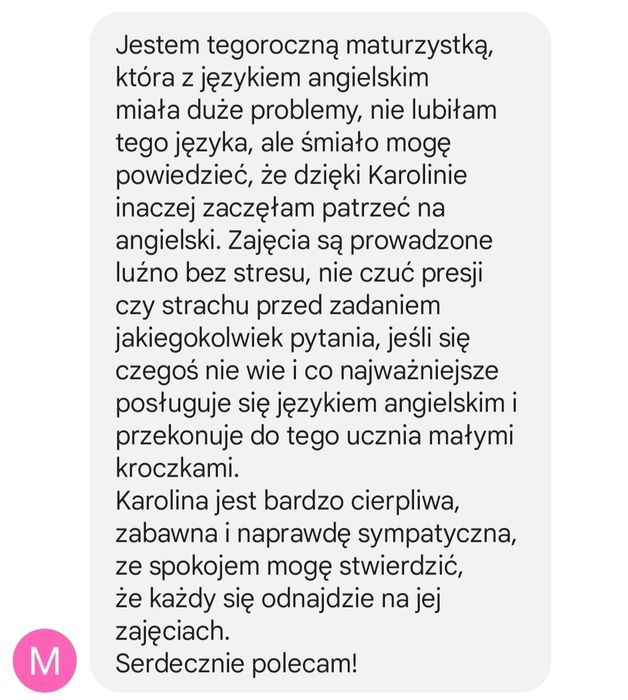 Korepetycje język angielski stacjonarnie