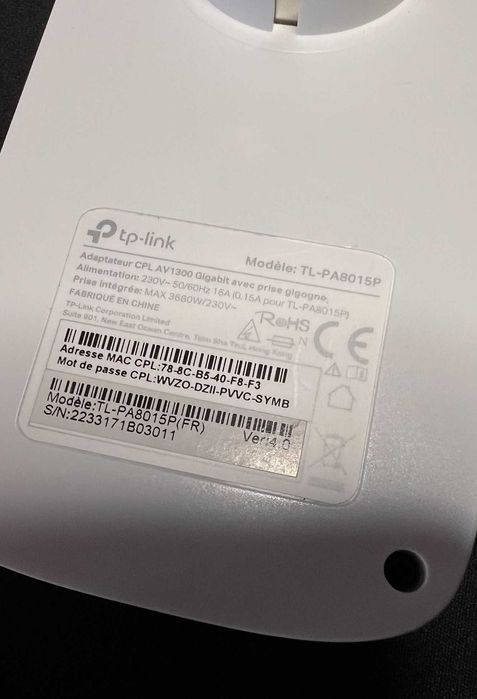 Conjunto TP-Link Powerline Plc AV1300 AV1000