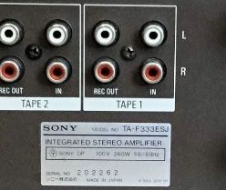 Integrated Stereo Amplifier SONY  Model TA - F333ESJ