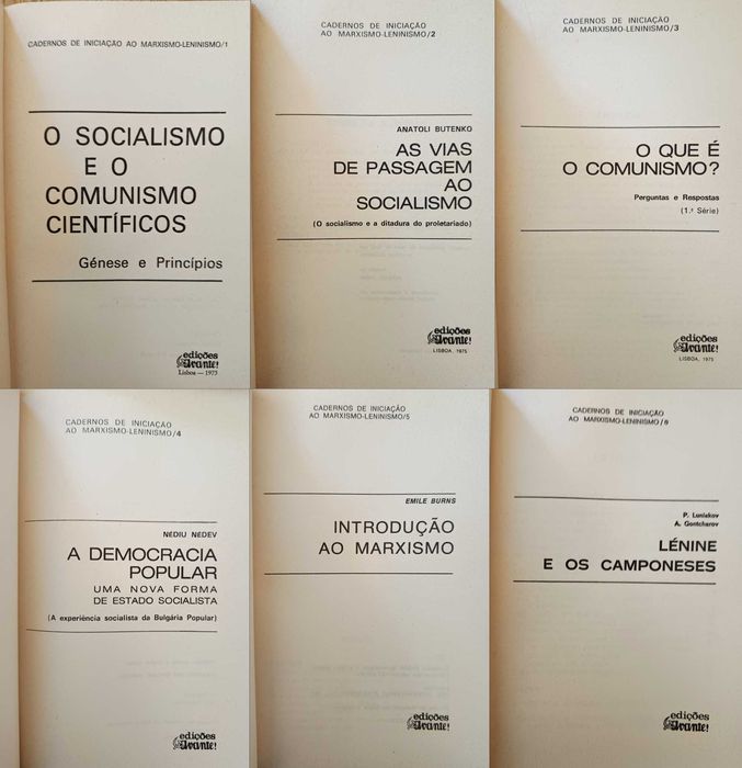 Cadernos de Iniciação ao Marxismo Leninismo (Vols. 1 a 6) [Portes incl.]