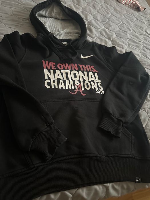 Чорна тепла худі Nike