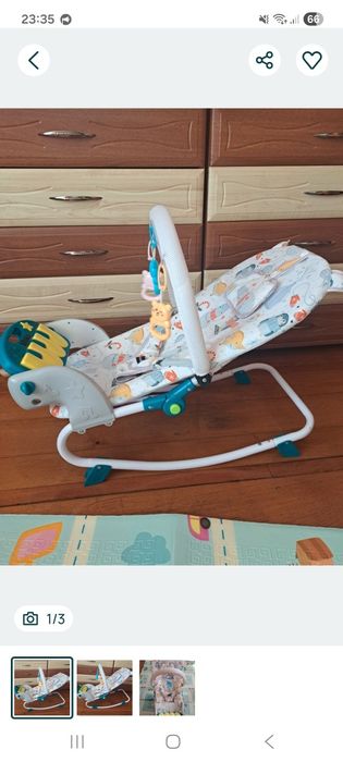 Продається тілець шезлонг-гойдалка Spoko