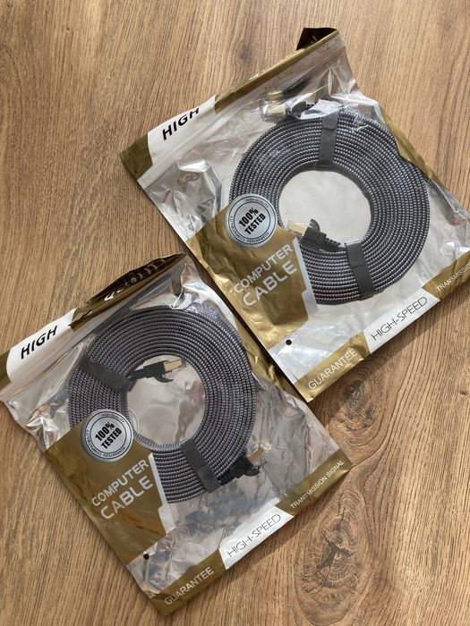 Computer cable high-speed 2pack snowkids kabel cat
