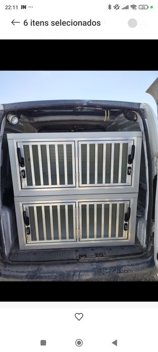 Jaula de transporte para cães