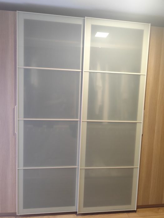 Drzwi przesuwne Pax IKEA mleczne