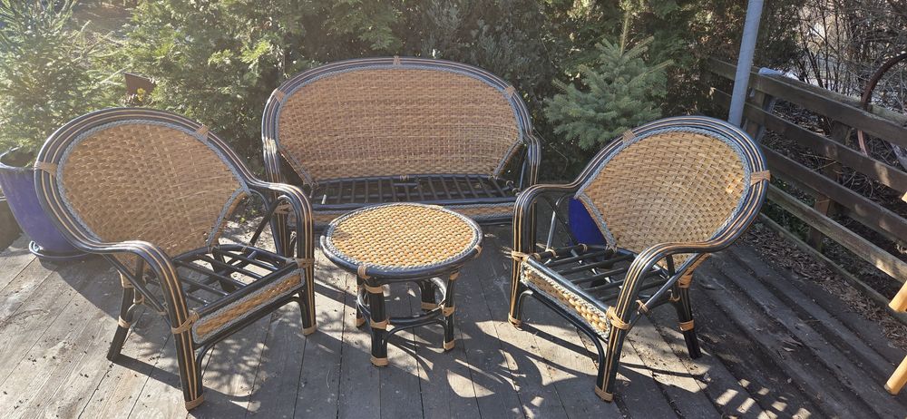 Komplet mebli rattan