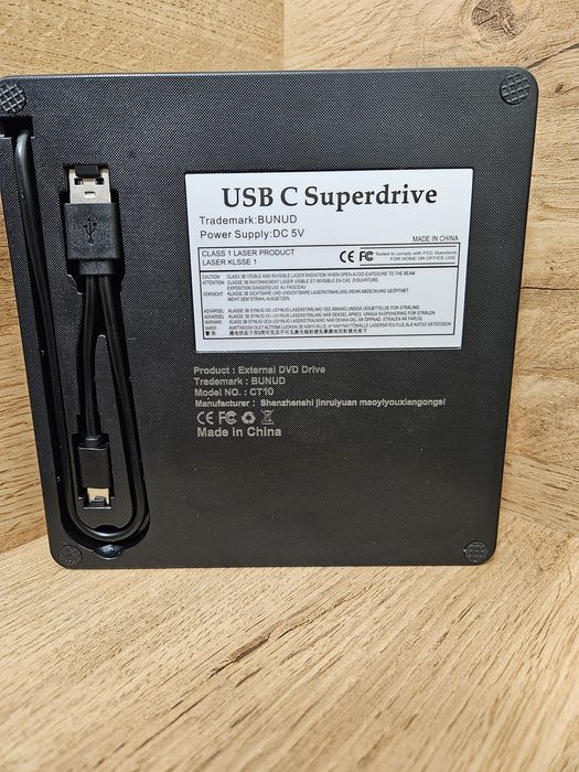 Зовнішній CD DVD привід LightScribe для Mac MacBook/ПК