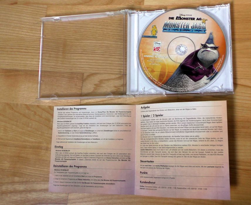 Disney Pixar Die Monster AG Monster Jagd  PC-Spiel PC CD-ROM
