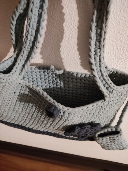 Mala feita à mão (tricot / tricô)