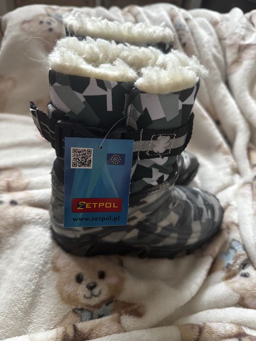 Nowe śniegowce zetpol ocieplane wełna kalosze