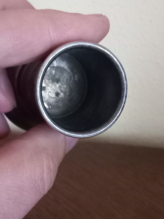 Mały stary platerowany wykałacznik marki Wellner