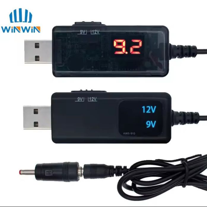 USB-кабель для роутера. Преобразователь тока от 5В до 9В 12В.