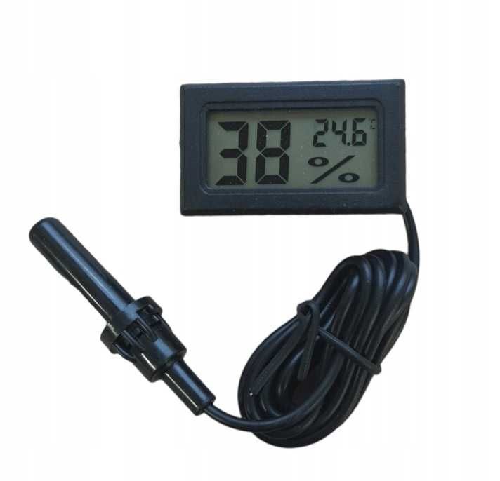 higrometr wilgotnościomierz termometr elektroniczny sonda 1.5m