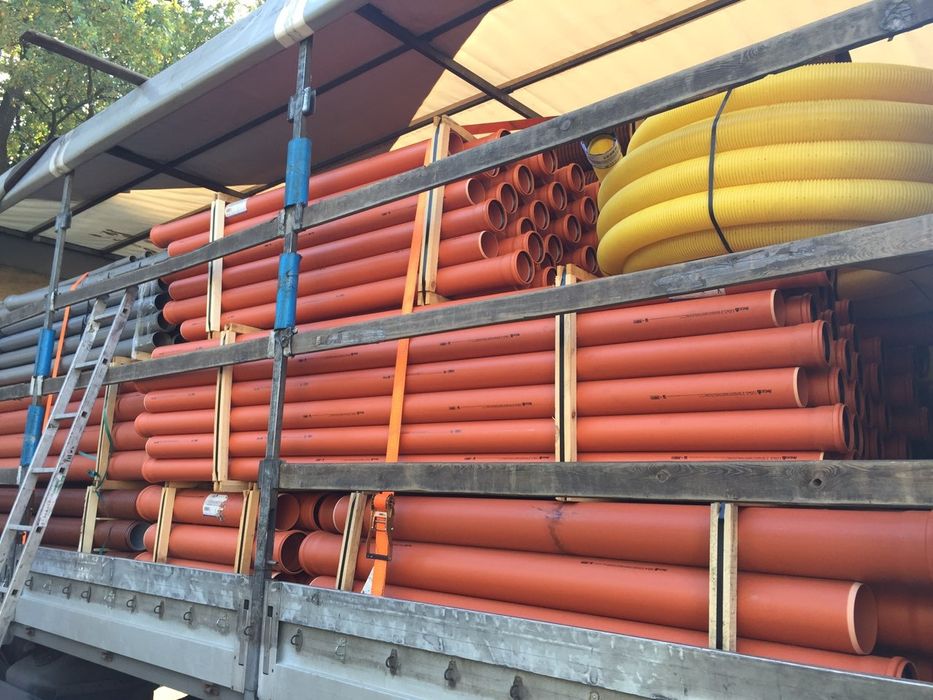 Трубы для дренажа и канализационные пвх 110, 160, 200, 250, 315, 400