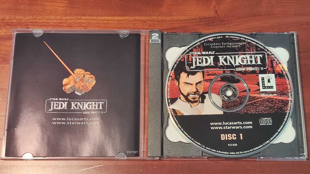 Jogo PC Starwars Jedi Knight Dark Forces II LucasArts Big Box