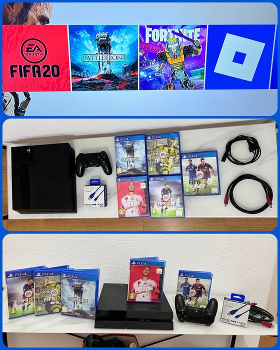 Playstation 4 + Comando + Jogos ( impecavel )