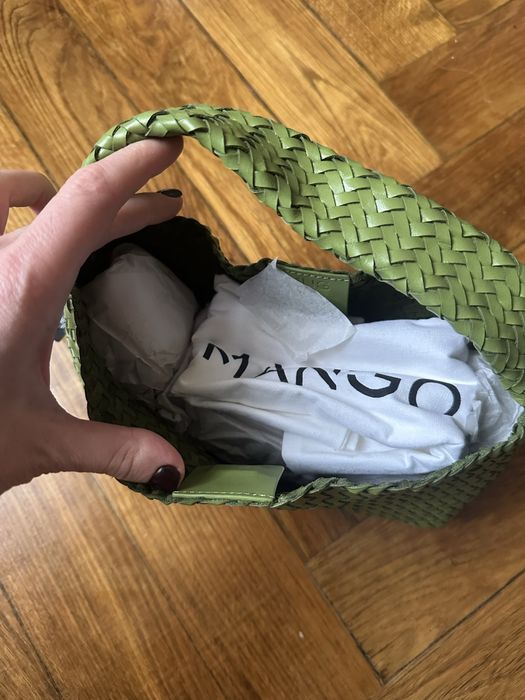 Сумка mango mng selection кожа