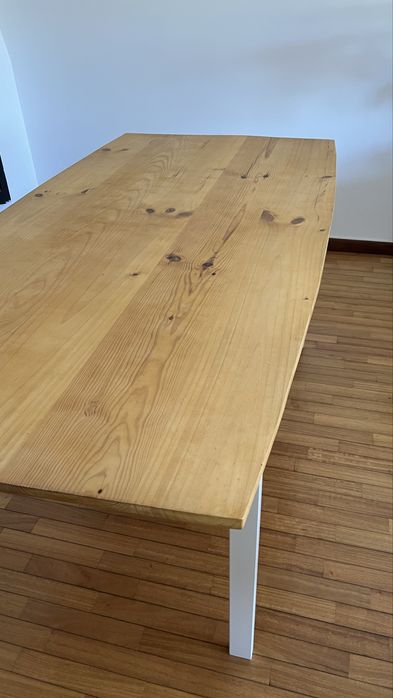 Mesa jantar madeira natural