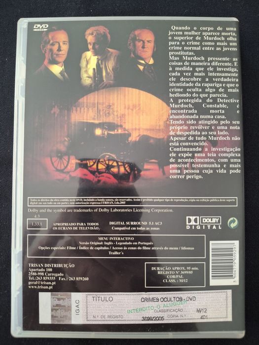 DVD Crimes Ocultos.