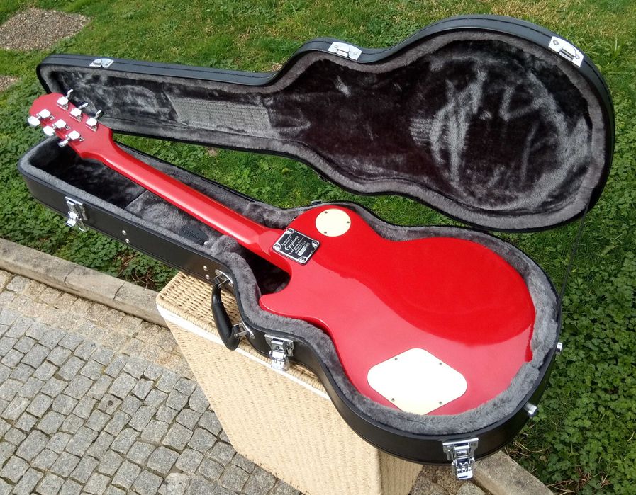 (Guitarra EPIPHONE GIBSON Made In Korea 1998 Rara ou On Off) e Estojo