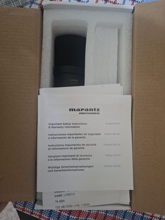 Microfone Condensador USB Marantz Professional MPM-1000U (Com caixa)