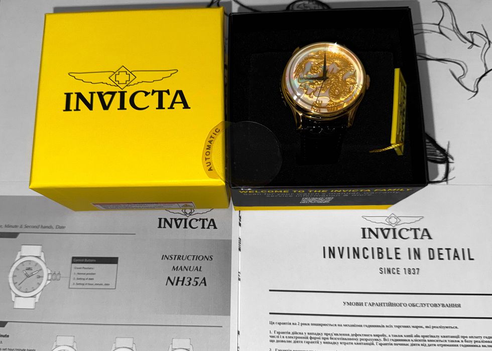 Годинник Invicta 22465 Vintage Dragon Master 46 mm. Pearl Automatic