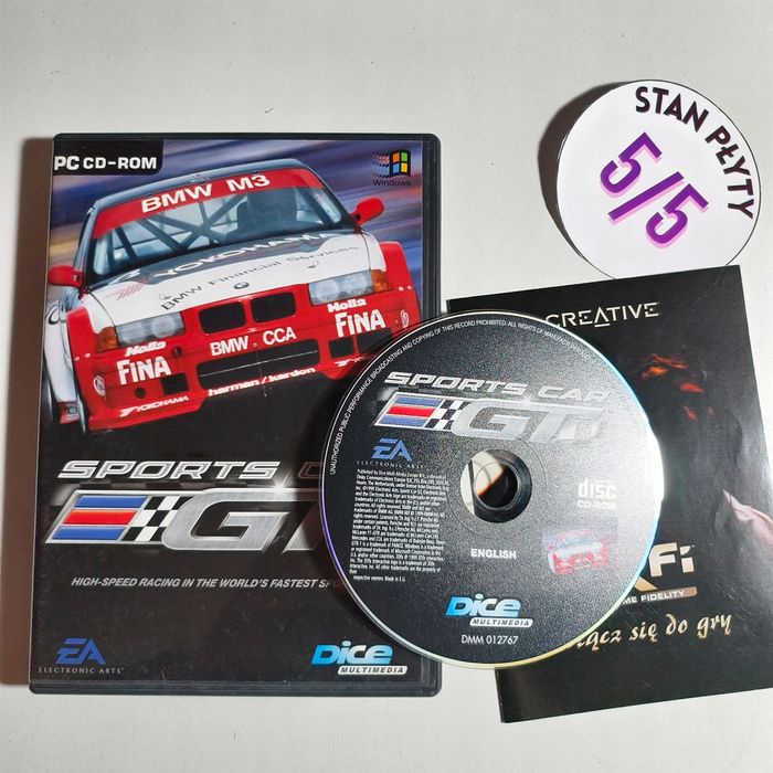 gra pc - sports car gt - wydanie pudełkowe retro