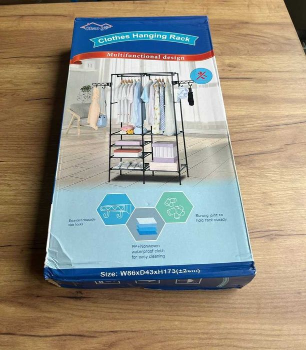 Нова вішалка для одягу з полицями ідеально для невеликої квартири