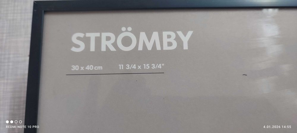 Ramka na zdjęcia IKEA Strömby 30 x 40 Czarna aluminium