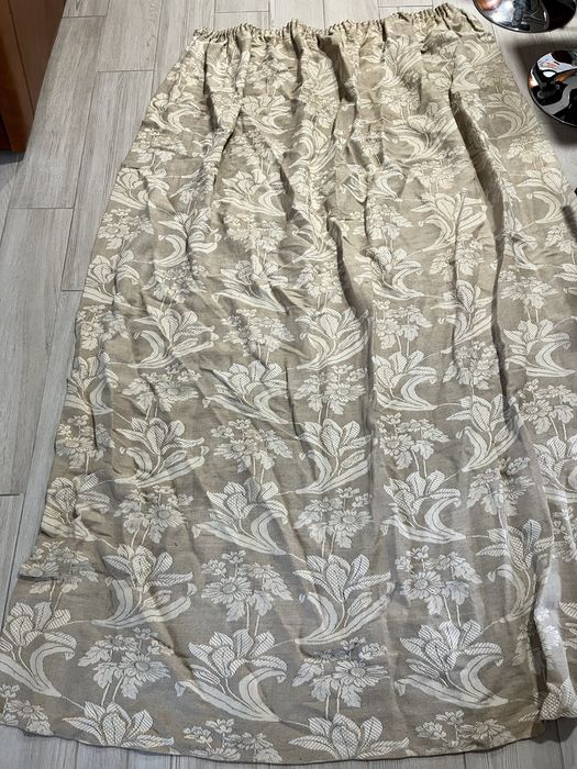 4 Cortinados de linho caseiro, estilo vintage