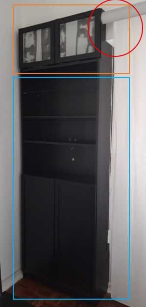 Armário de apoio preto