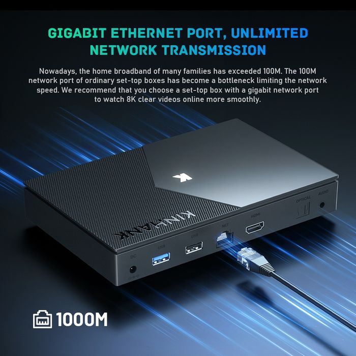 Смарт Приставка Медіаплеєр Kinhank K9 Amlogic S928X-К8К60 є другі