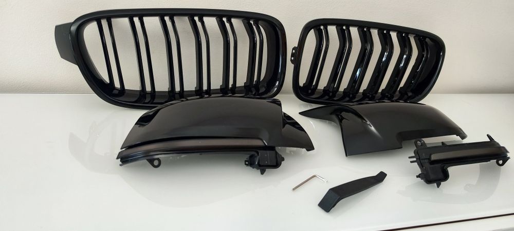 Conjunto personalização BMW Série 3 F30/F31 preto brilhante - novo