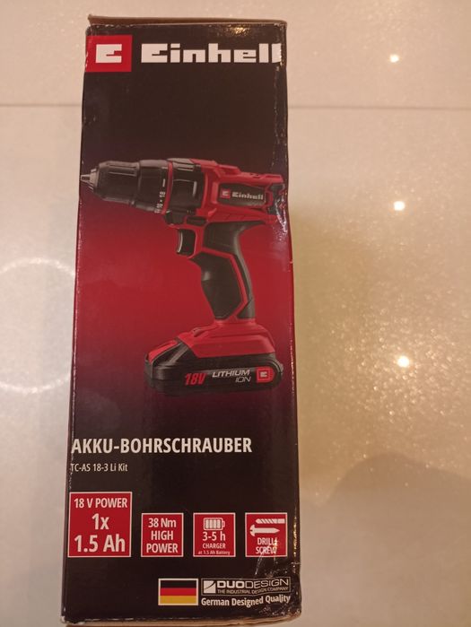 Wkrętarka Einhell 18v zestaw