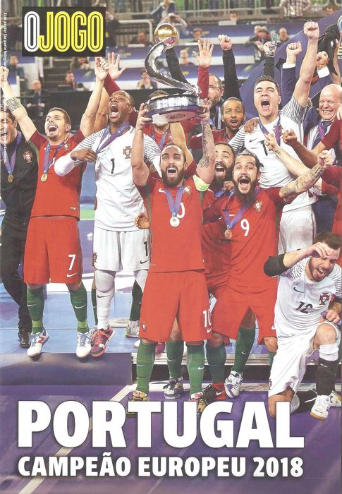 poster Portugal campeão euro 2018 em futsal