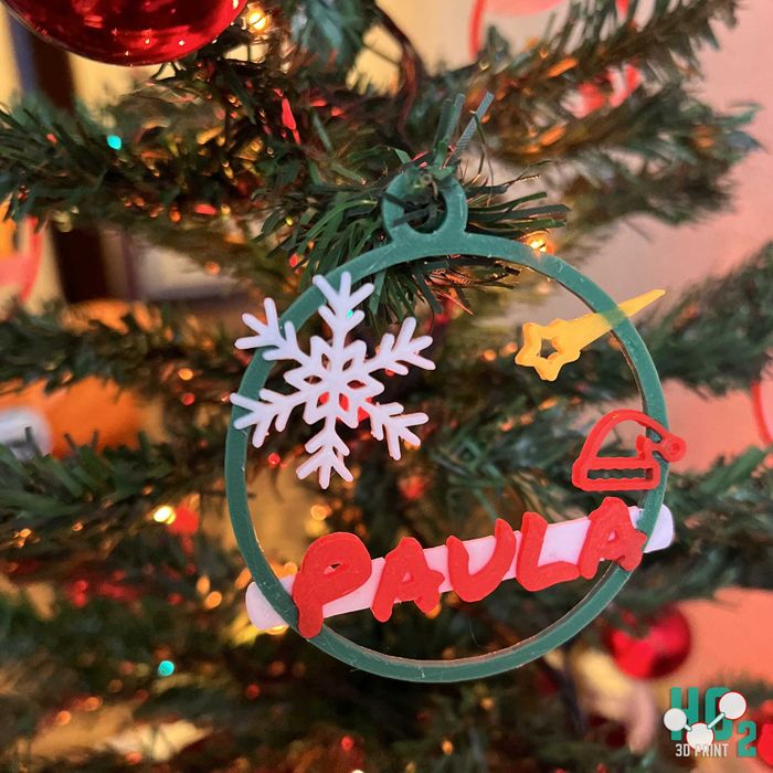Ornamentos de Natal personalisados (3D)