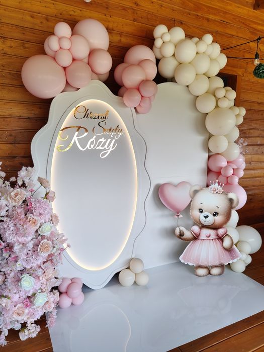 Ścianka balonowa, balony z helem, dekroacje•chrzest•roczek •urodziny •18