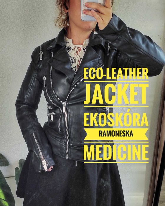 Ramoneska z ekoskóry kurtka jak motocyklowa z Medicine