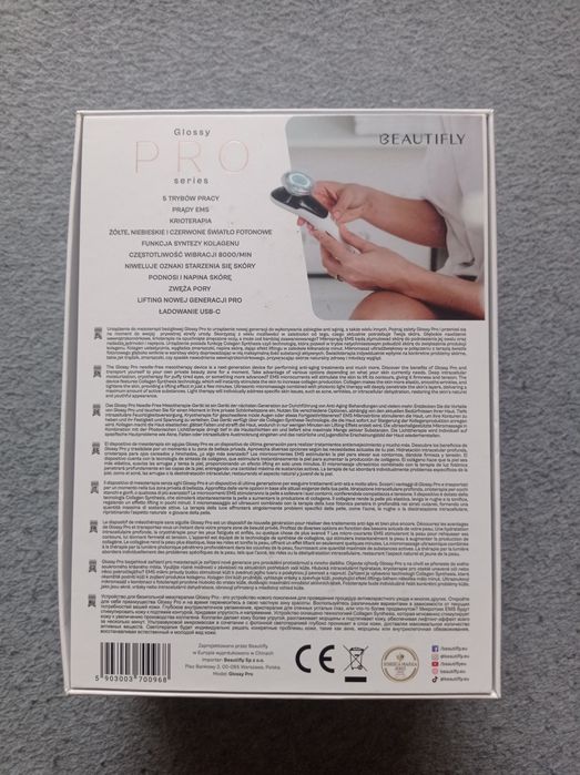 Urządzenie do mezoterapii bezigłowej BEAUTIFLY B-Glossy PRO lifting