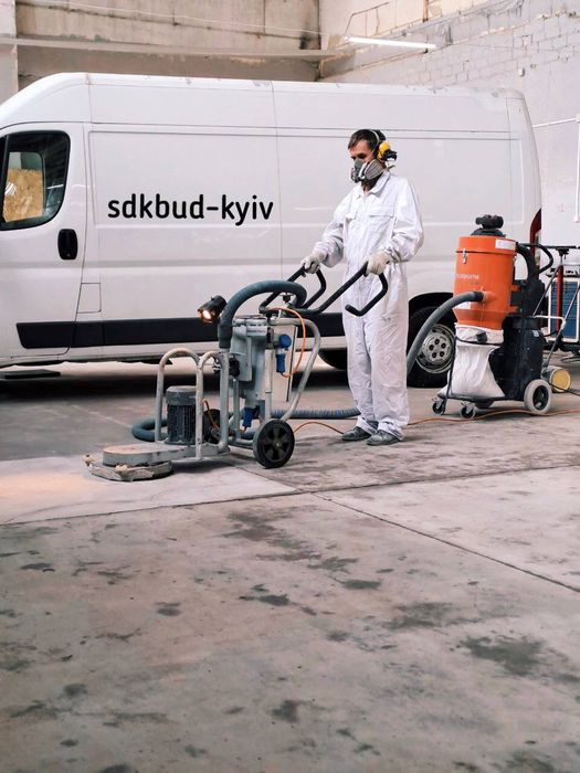 Шлифовка бетона снятие клея краски загрязнений бетонного молочка