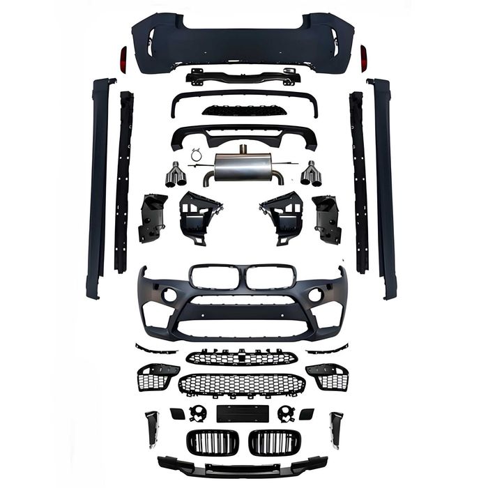 Обвес комплект BMW X6 F16 2013-2018 М пакет и X6M F86 комплект БМВ Х6 ф16 х6м бампер пороги