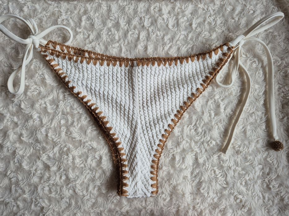 Strój kąpielowy Calzedonia L 85B/80C/75D Coco white bicolor 3d brazyli