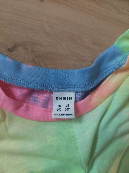 Cienka,kolorowa bluzka Shein r.140 9zl