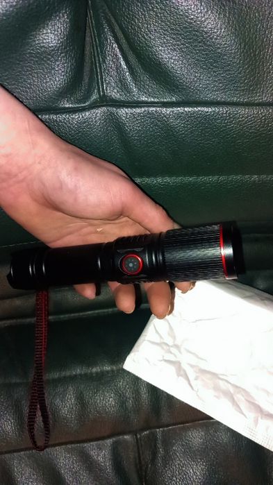 Mocna Latarka LED Taktyczna USB  Metalowa