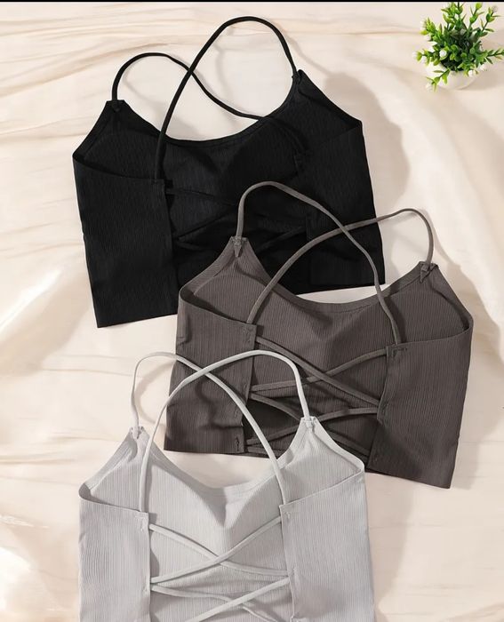 Безшовні топи-бюстгалтери 3 шт