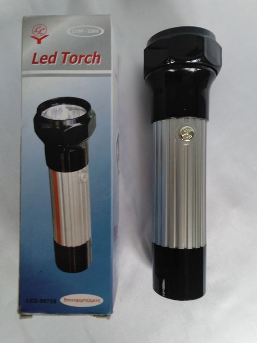 Фонарь Led с красной сигнальной лампой, Li-Po, Type-C,новый